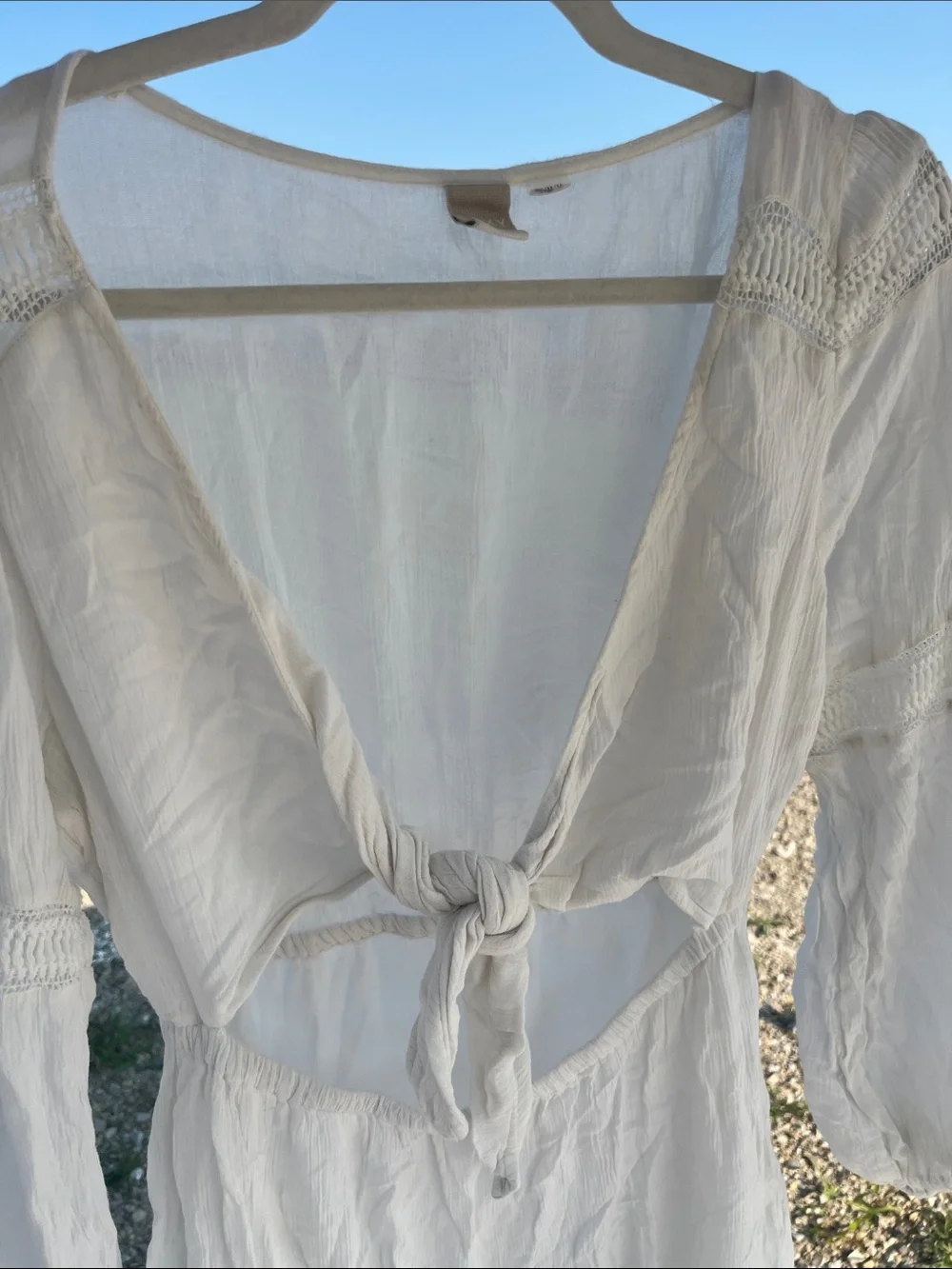 Roxy White Tie-Front Women's Swim Coverup